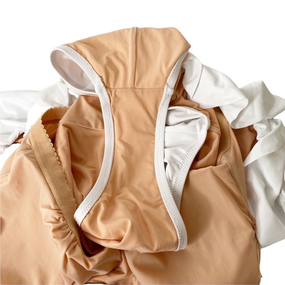 NWT J Crew White Ruffle Scoopback One Piece Swimsuit Size 10 - Picture 12 of 12